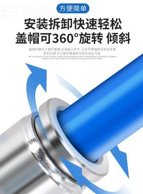 304不锈钢1正外螺快速接头PB4纹 PD6 810 12-0 02 03 RQG04快 插