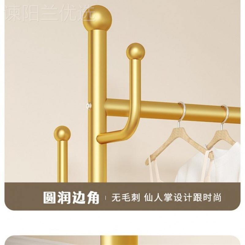 简易衣架室内卧室加厚加粗可移动地挂衣架衣晾架落地落HTE立式直