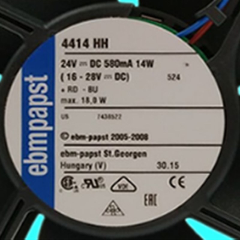 4414HH 全新德国ebmpapst风机 12CM 24V 14W变频器2线散热风扇
