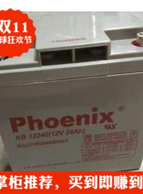 Phoenix凤凰蓄电池KB12240原装12V24AH直流屏机房设备专用电瓶
