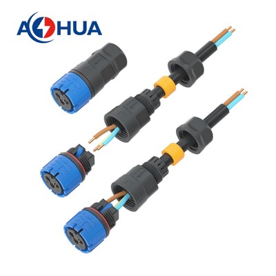 澳华AHUA Q20按压防水连接器新能源航空插头自锁免焊防水接头