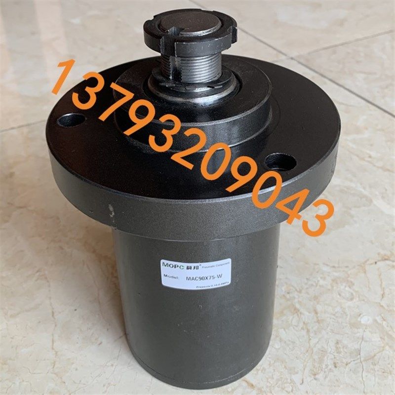 青岛底砂砂光机撑带气缸MOPC莫邦 MAC90X75-W 双面砂升降顶紧气缸