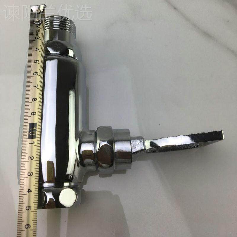 普莱斯EGK工厂直销大铜脚1寸体脚踏冲洗阀工程用便圆冲踏水阀