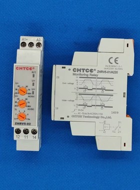 正鸿科技ZHRV5-02直流过欠压保护器ZHRV5-01 电压保护继电器CHTCE
