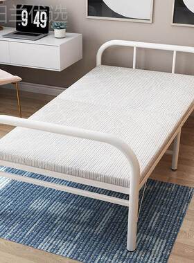 床折叠床单人板床家用办公室午休床简易木床69824便携陪床出租屋