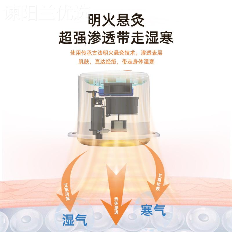智能电子艾明灸盒子神器宫随身灸火家用KKT无烟热敷寒熏蒸仪罐一