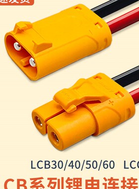 Amass全新原装LCB30/40/50/60锂电池公母连接器LCC三极大电流插头