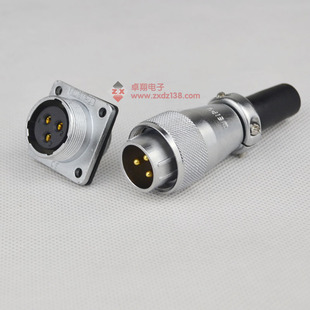 WS24正品 法蘭插座開孔24MM 威浦航空插頭WS24系列連接器TQ插頭