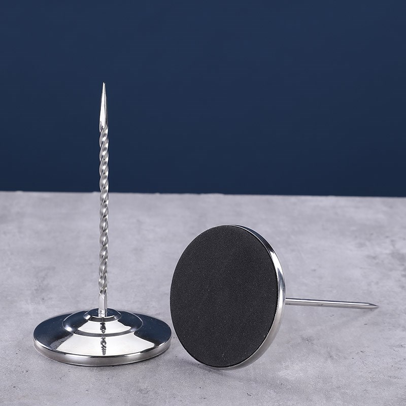 不锈钢菜单插单器一体外卖小票插单针厨房吧台单据叉插纸器传票叉