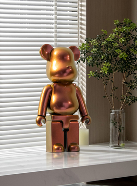 Rzone 变色龙荧光色暴力熊公仔摆件现代简约儿童房间家居软装饰品