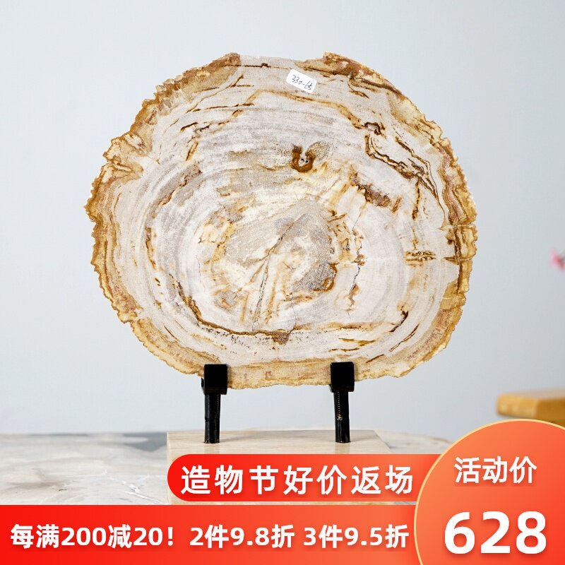 客厅装饰品摆件木化石工艺品北欧风格简约个性样板房玄关镇宅摆设