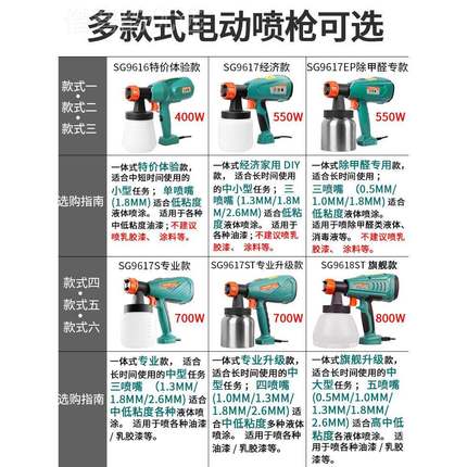 普力枪捷胶漆喷涂机油漆漆涂料喷VSE机电动喷漆喷漆神器电动乳喷