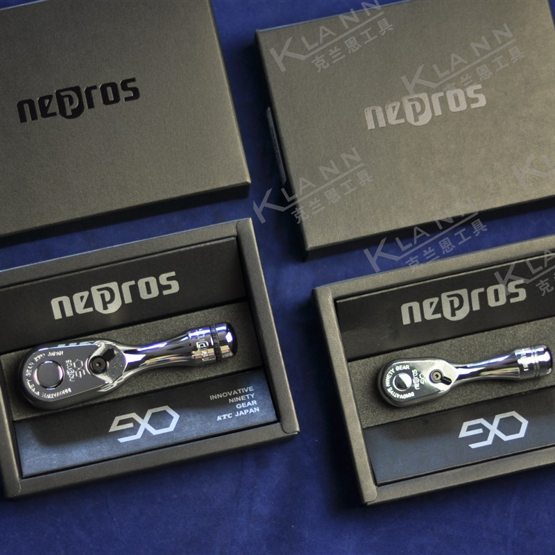 日本京都机械KTC NEPROS 超短柄棘轮扳手 1/4小飞板  NBR290S