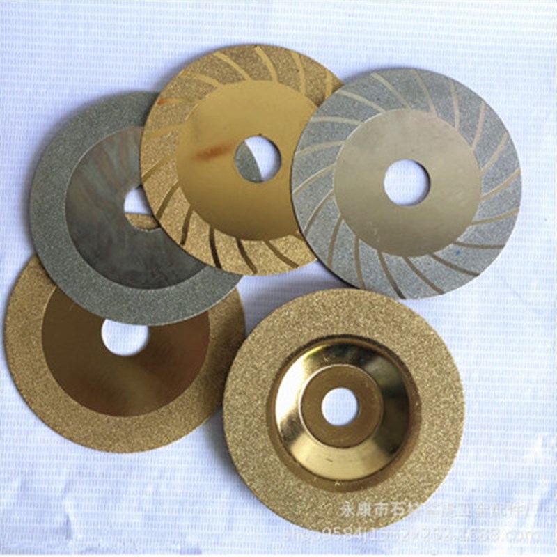 包邮金刚砂玻璃切片钎焊切割片100型磨片瓷砖打磨抛光磨盘锯片