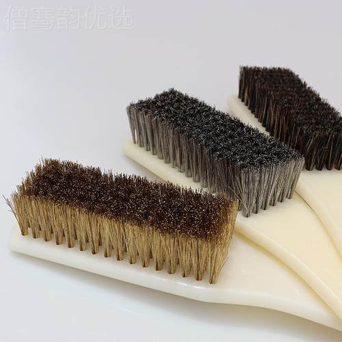 kt手大号塑柄不锈硬打钢丝ORP刷子铜丝刷毛工具磨抛光除锈清洁