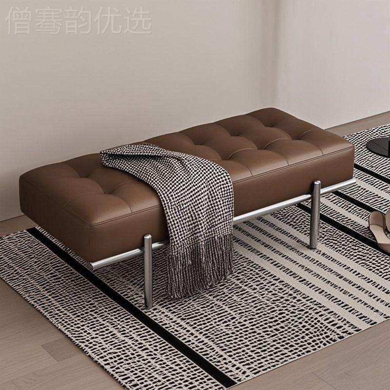 轻奢换鞋凳高级家用门口感入场换鞋凳卧室床尾凳CCD商服装店户休