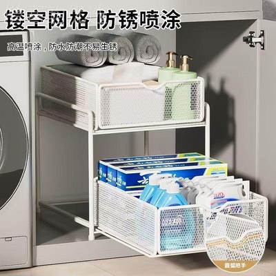 浴室柜置物架生层间浴室拉式抽屉水卫下水池洗手GWedDHsW台分抽收