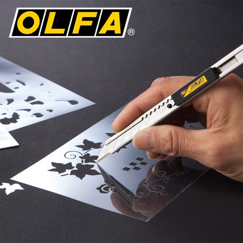 日本OLFA手工贴膜小刀SAC-1不锈钢雕刻刀30度角小型美工刀SAB-10
