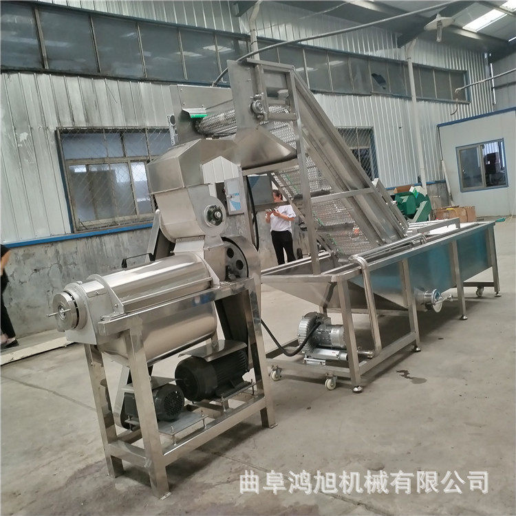 蜜柚破碎出汁设备商用鸭梨螺旋压汁机器草莓西瓜粉碎机器甜桃