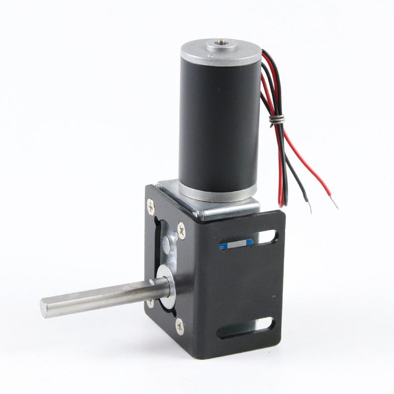 直销5840-31ZY加长轴直流速电机12v24伏蜗轮蜗杆可调速大扭力小马