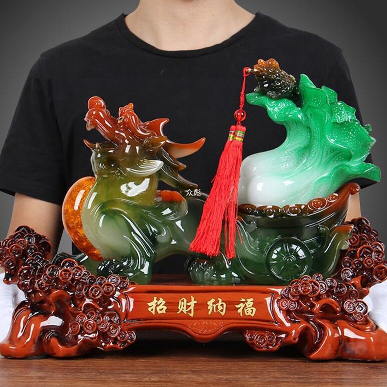 直销招财貔貅摆件皮丘玉白菜开业金蟾酒店商务送礼工艺品家居装饰