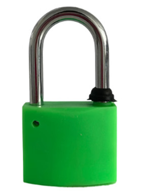 圣一智控SY40mm-40mm 镀锌锁梁塑钢原子锁（计价单位：个）绿色