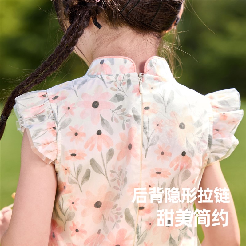 懿琪宝贝女童裙子夏季宝宝连衣裙婴儿旗袍裙国风童装儿童汉服夏装