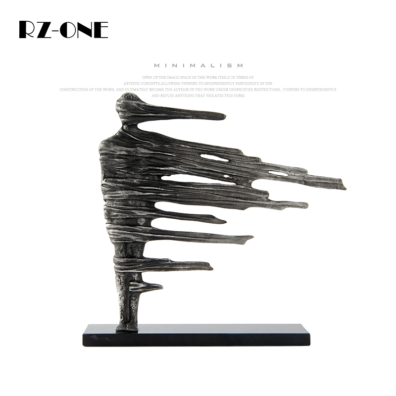 Rzone 现代极简抽象人物艺术摆件样板房间展厅设计师创意软装饰品