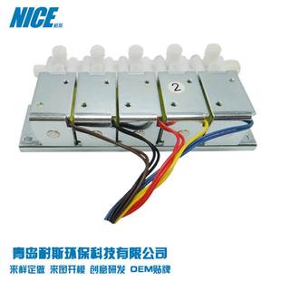 智能气垫床用dc12v微型高压五联三通式 电磁阀ASV500 排气阀