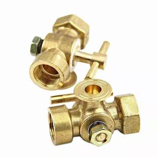 全铜三通旋塞阀 全铜加厚压力表阀 耐高温内螺纹手柄旋塞