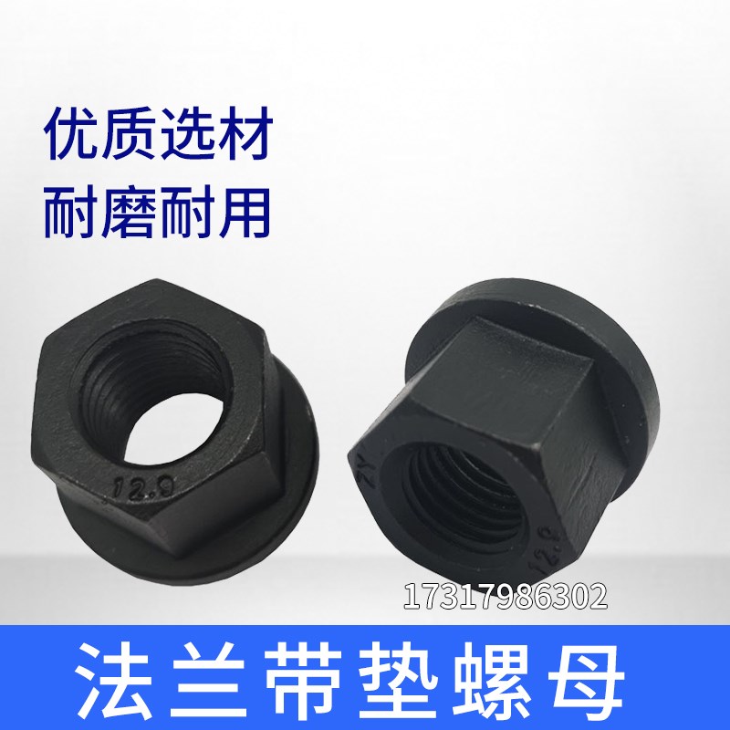 法兰带垫螺母带垫螺母压板螺母M8M10M12M14M16M18M20M22M24M30