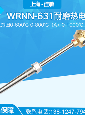WRNN631耐磨热电偶0600WRNN2631双支锥形热电偶 K型 0800度