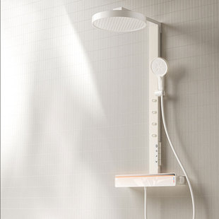 日本轻奢K2全铜智能恒温花酒套装 冷热增压淋浴器家用卫生间大顶喷