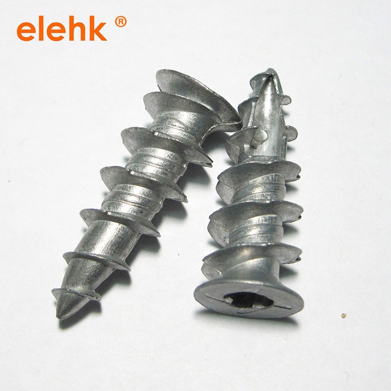 锌合金材料自攻螺丝膨胀锚栓厂家热销窗饰灯饰石膏型塑料壁虎螺栓