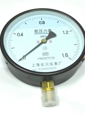 氧压力表 mpa 禁油禁油 精度16级 压力16mpa 表盘150mm YO150