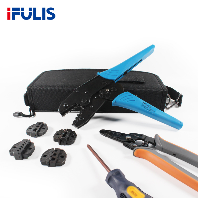 FSK-10N迷你型牛津包压线钳组合套装工具接线器压接冷压端子钳子
