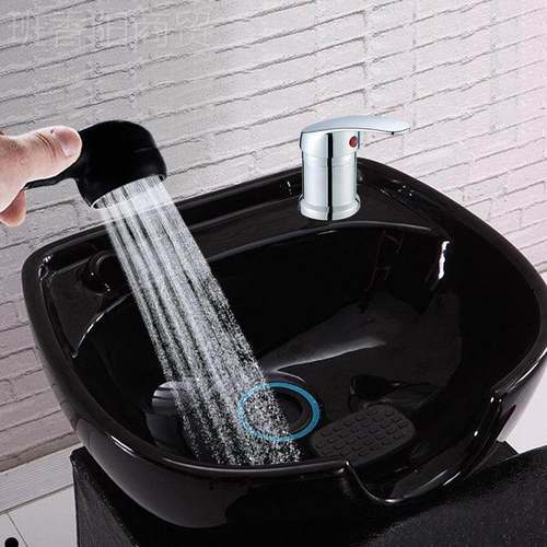 洗头床水龙头开关阀发用廊头合阀冲床通理混UWV发店冷热水混水阀