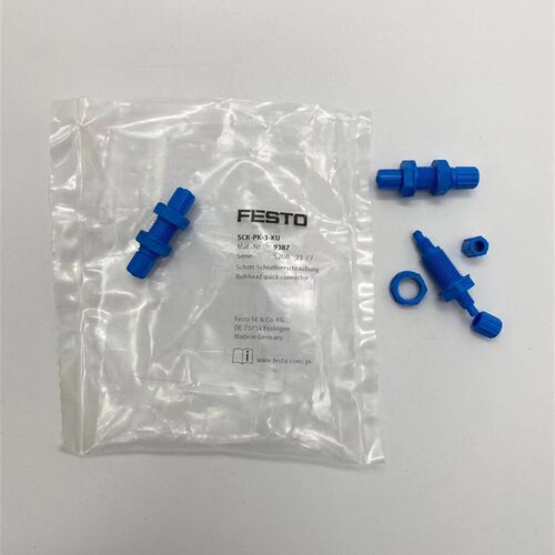 FESTO穿板式快拧接头SCK-PK-3/4/6/9-KU 9387 9388 9389 9390现货