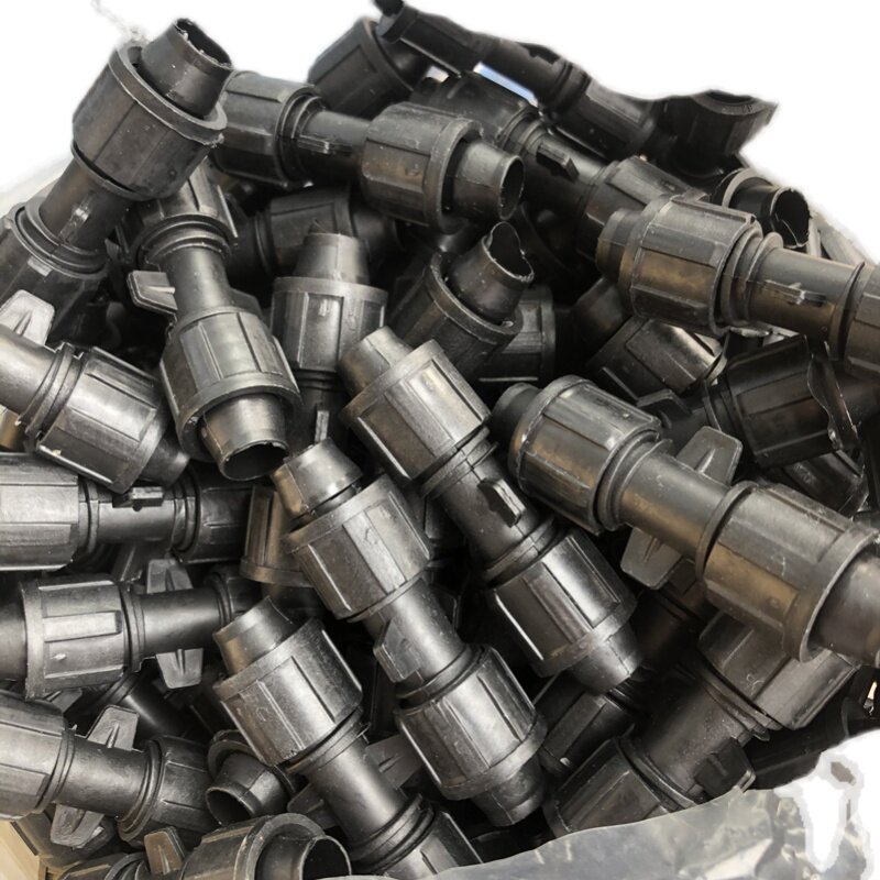 16贴片滴灌带锁母直接  16迷宫滴灌带直接接头 4分锁母直接  接头