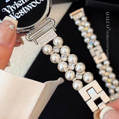 千洛/华为小香仿珍珠表带