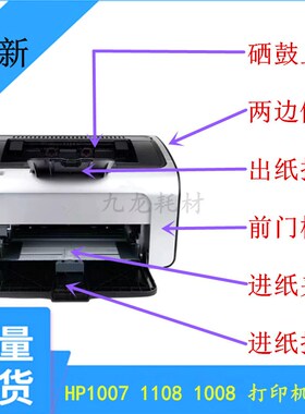 适用惠普HPP1007 P1008 P1106 P1108打印机外壳 纸盒前门框接纸板