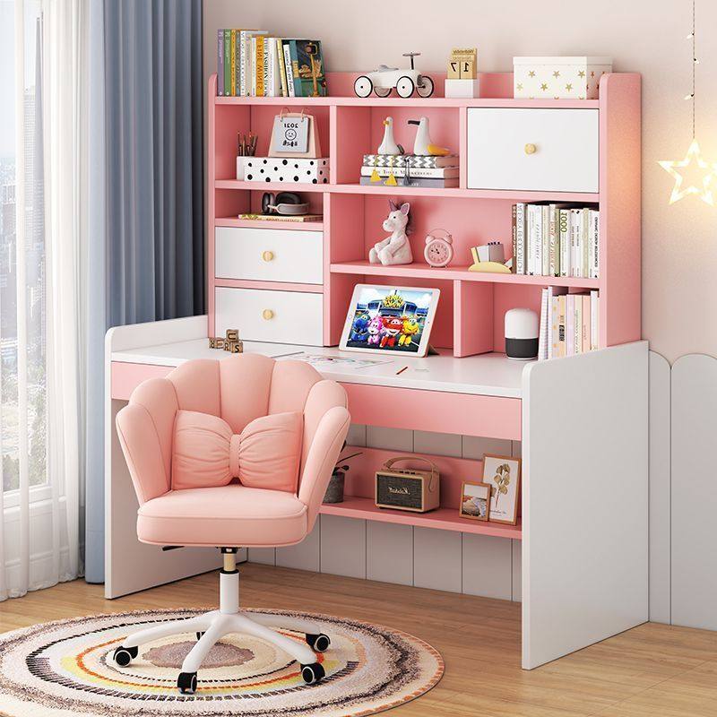 桌子书桌书架组合电脑台式桌简约家用学生租房卧室写字桌一体书柜,个人护理/保健/按摩器材,按摩靠垫/坐垫,淘宝优惠券,粉丝福利购,淘宝优惠卷