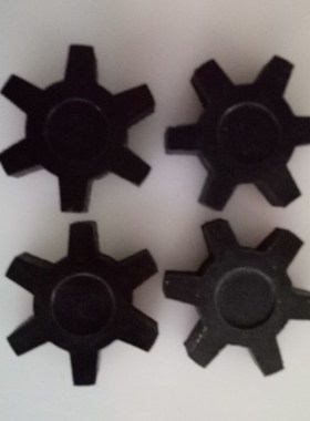 020040旋片真空泵配件中间体梅花连轴器橡胶压制电机和泵连接配件