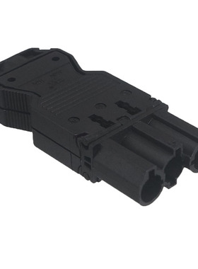 兼容GST18插拔式快速接线端子 三芯黑色公头 LED照明灯具电源插头