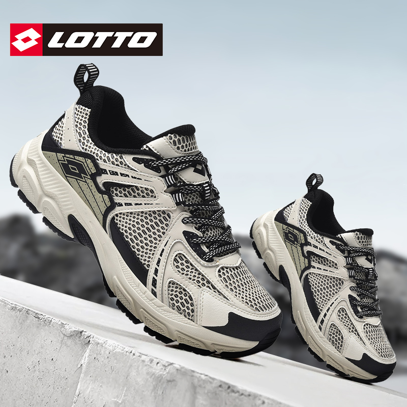 LOTTO乐途男复古网面加绒运动鞋