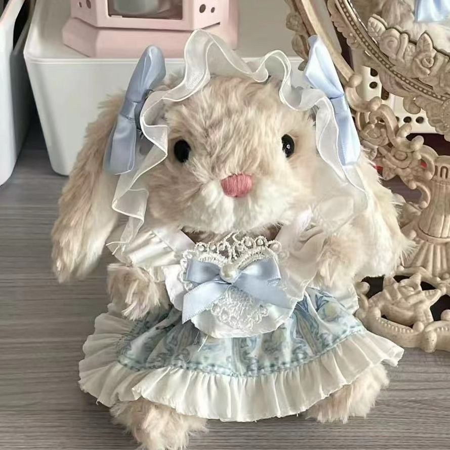 jellycat甜美小兔娃衣春季新款15cm玩偶衣服Yummy兔裙子头饰配件图片