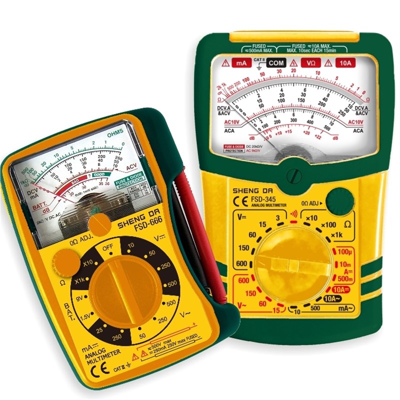 胜达工具  指针式万用表 掌上测电表 电压 电流 电阻测量仪