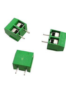 绿色 KF301-2P 直针 5.08MM间距 2脚 直脚 2位 可拼接接线端子