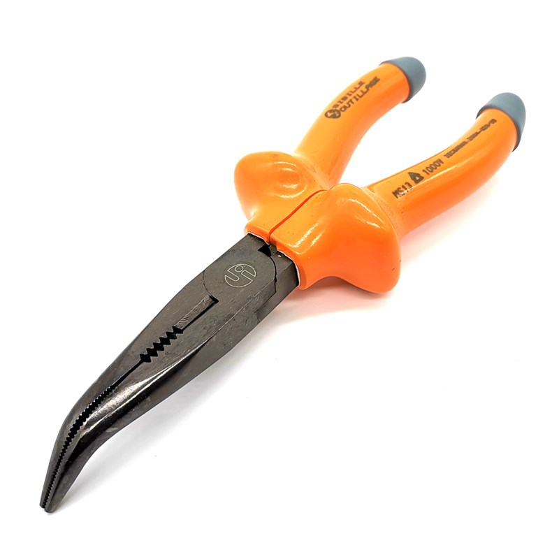 法国SFE SIBILLE 绝缘电工尖嘴钳 弯嘴钳 MS10-170 205 6.5寸 8寸