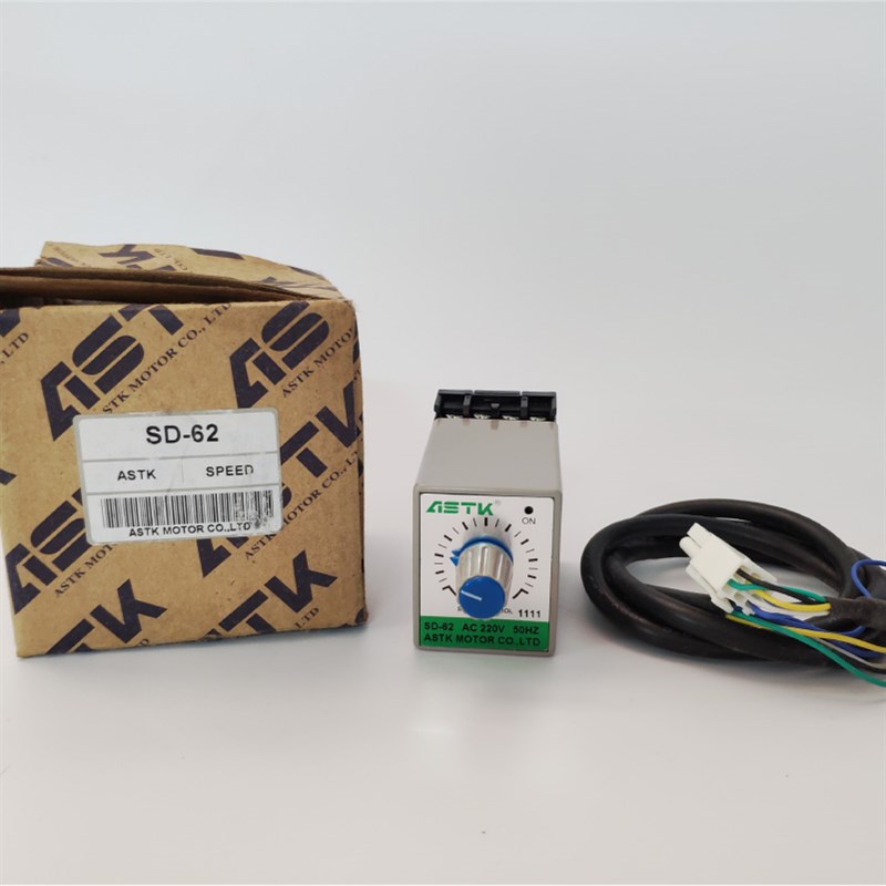全新正品台湾ASTK交流单相220V调速减速电机速度控制器SD-62促销